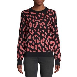 Alice and Olivia Chia Leopard Sweater